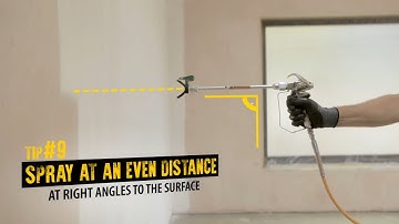 Airless Spraying Tips & Tricks | Spray at an even distance to the surface | WAGNER