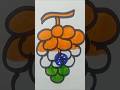 Indian Flag drawing 🇮🇳 with tricolour grapes #viral #art #india  #reels