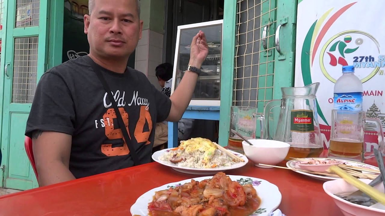 กินอาหารในอินเล Nyaung Shwe street food