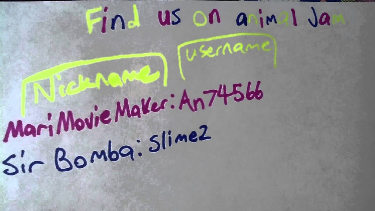 Animal Jam Usernames YouTube animal-jam-usernames-youtube