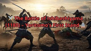 ⚔️ The Battle of Ishibashiyama (1180) – Yoritomo’s First Stand 🏯