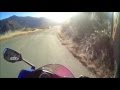 Motorcycle practice in the twisties! Almost hit by a bird!