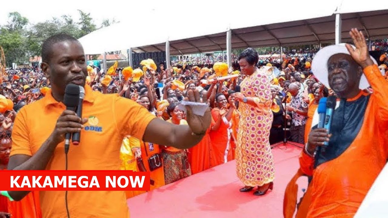 LIVE: Sifuna, Oburu Odinga& ODM Party Mega Rally in Kakamega to announce way forward on joining Ruto