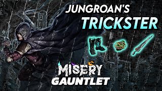An INCREDIBLE Gauntlet Run! @jungroan's Trickster  Build Overview | Path of Exile