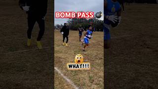 QB DROPPED A DIME 😳 Crazy 7v7 Deep Ball Touchdown! #footballhighlights