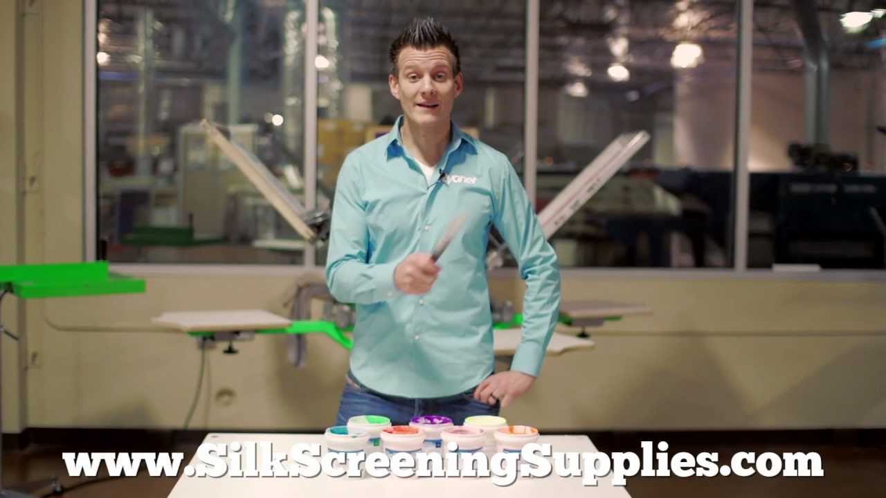 Ryan Prints With Neon Fluorescent Screen Printing Inks