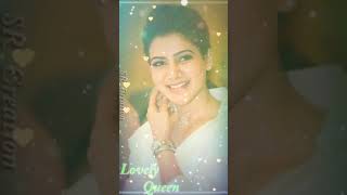 Barathathil pathhu Kodi ponnu irrukku || Lovely Queen || Samantha  || What's app status Tamil ️