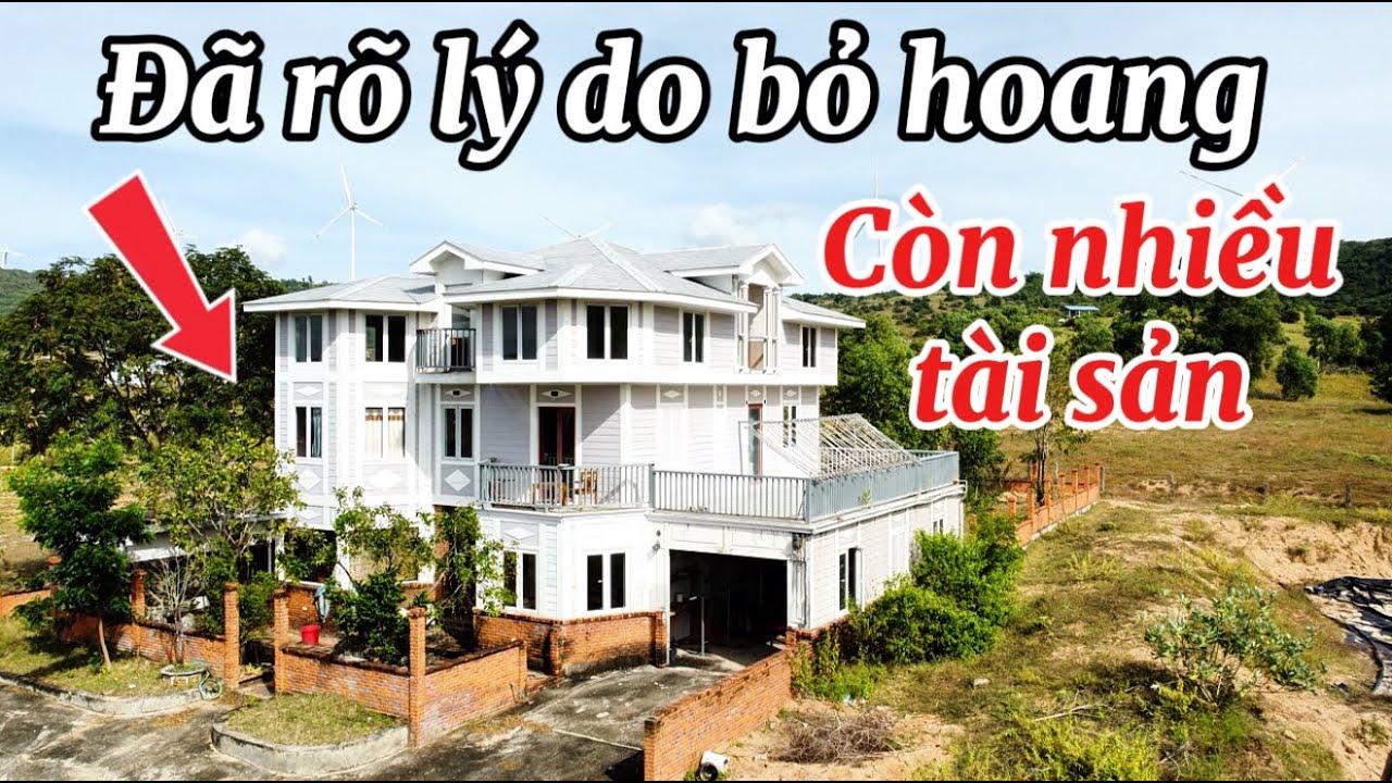 Ngôi nhà trắng của việt kiều Mỹ bị bỏ hoang còn tài sản cả xóm không ai dám lấy hết.