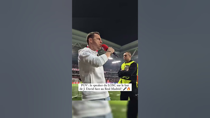 POV : le speaker du LOSC sur le but de J. David face au Real Madrid ! 🎤🔥 #shorts