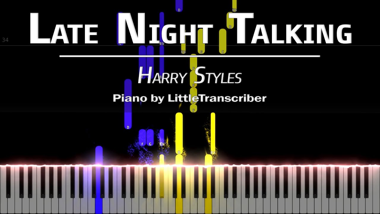 Harry Styles - Late Night Talking (Piano Cover) Tutorial by LittleTranscriber