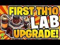THE FIRST LAB UPGRADE! - TH10 Free To Play - Clash of Clans
