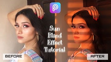 Picsart Photo Editing Tutorial | Golden Hour | Sun Blind Effect | Window Shadow Effect For Instagram