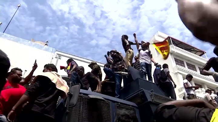 Protesters storm president's residence in Sri Lanka