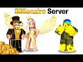 I was POOR in a BILLIONAIRE ONLY Server..  (Roblox) ⭐🎩