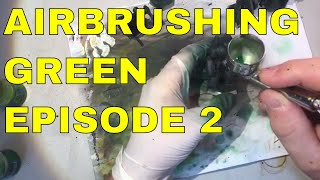 Airbrushing Green: Livestream Episode 2