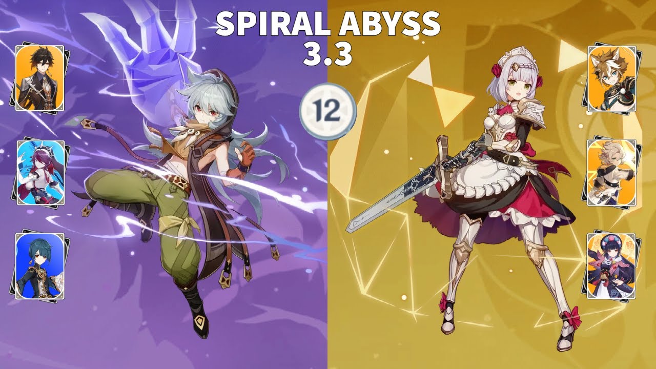 Spiral Abyss Floor 12 - 3.3 - Physical Razor / Monogeo Noelle - YouTube