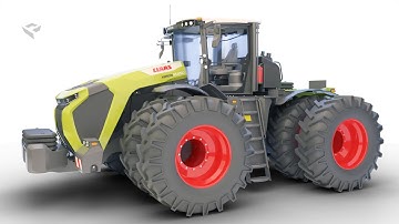 Blender 3D Model - CLAAS XERION 12650 Trac