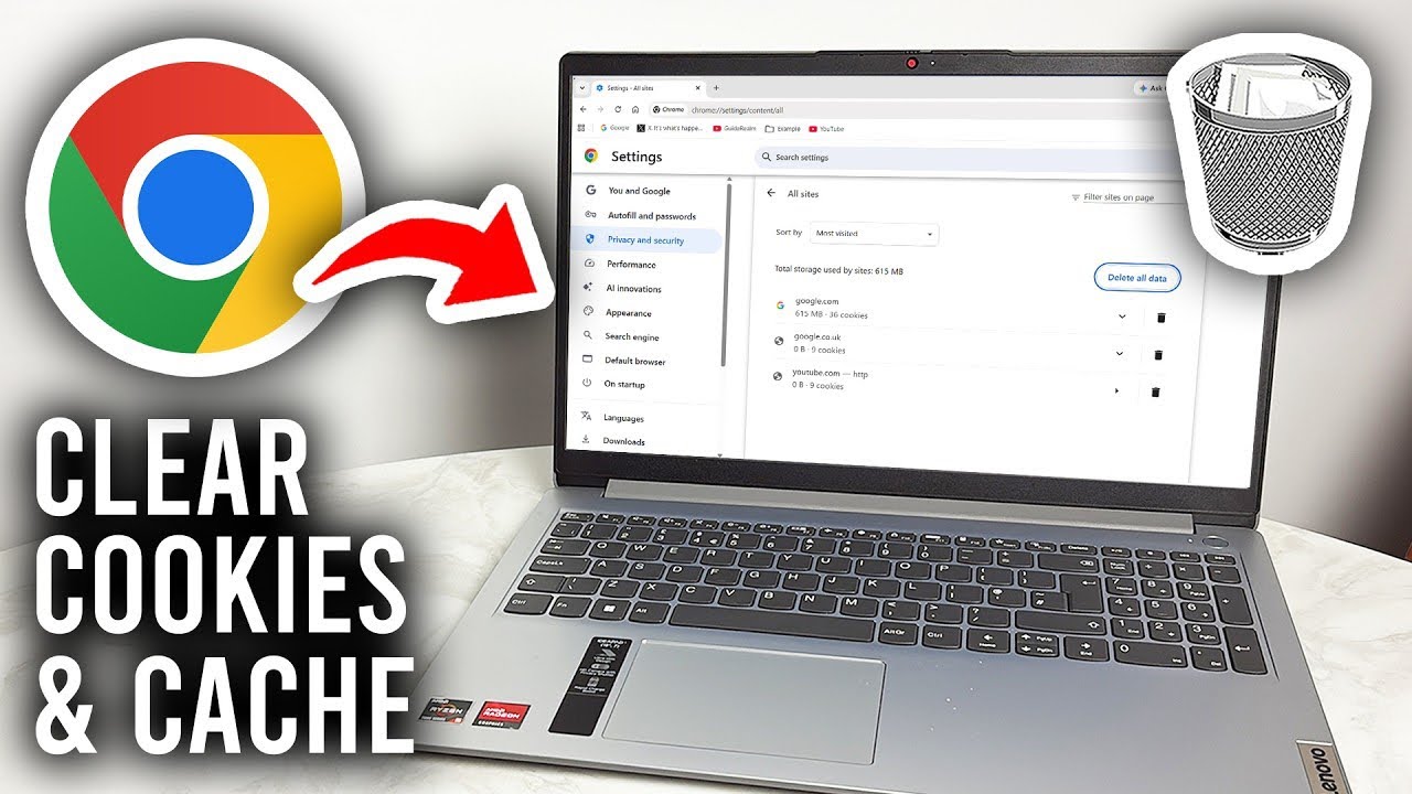 How To Clear Cache And Cookies In Google Chrome - Tutorial - YouTube
