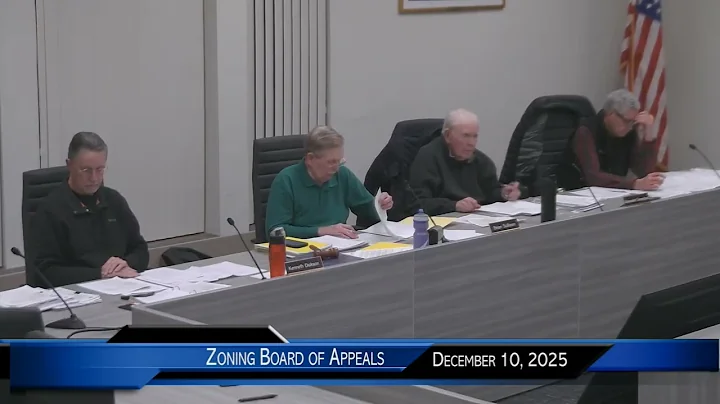 Zoning Board of Appeals Meeting December 10, 2025