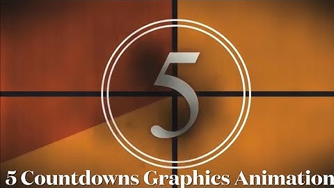 5 Countdowns Graphics Animation background(No Copyright countdown footage 4K for videos)Countdown