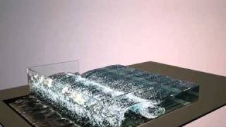 breaking waves with splashes