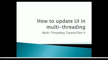 [Learn C# in 7 minutes Part 4] How to update UI in multi-threading