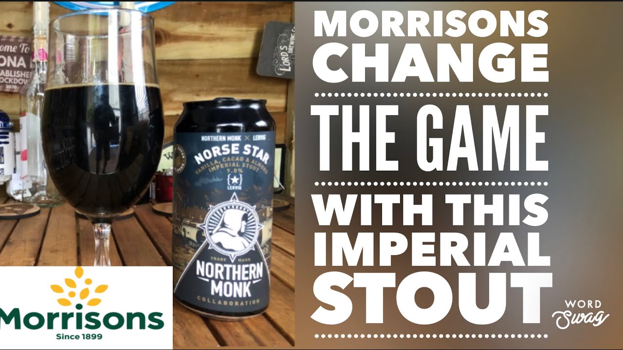 Northern Monk x Lervig | NORSE STAR | Vanilla , Cacao & Almond | Imperial Stout | 9 % ABV