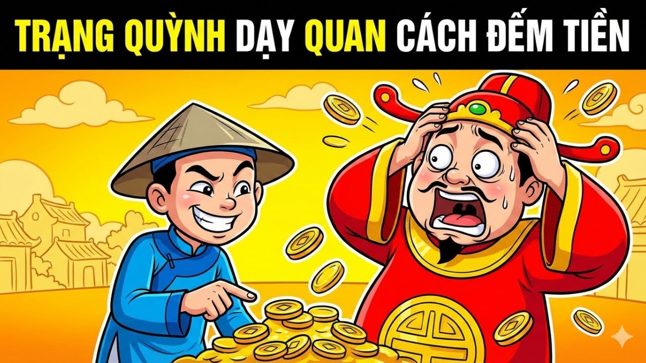 Trạng Quỳnh dạy quan cách đếm tiền: Đếm xong quan… thiếu luôn cái mặt