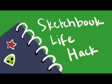 ultimate life hack 4 spiral-bound sketchbooks!