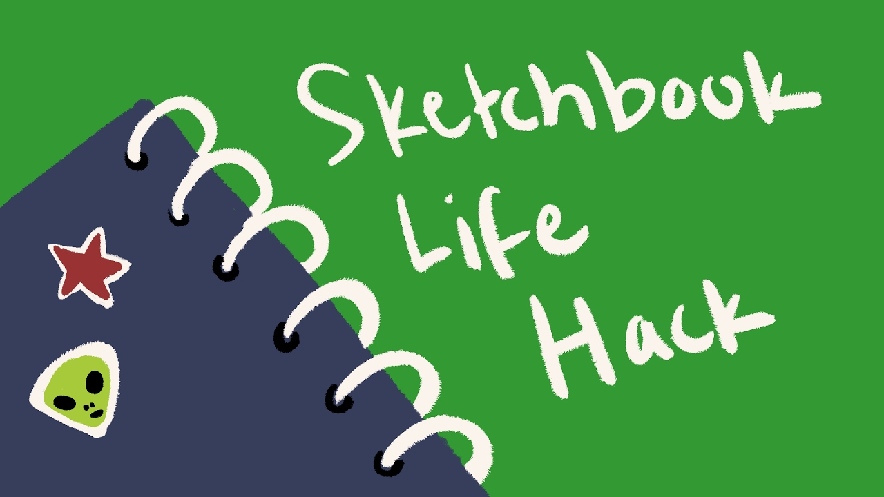 ultimate life hack 4 spiral-bound sketchbooks!