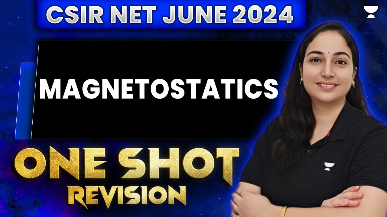 Magnetostatics CSIR NET | CSIR NET June 2024 Physics | Surbhi Upadhyay #csirnetphysics