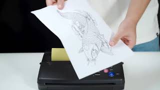 How to use a Thermal Printer for tattoo stencil 