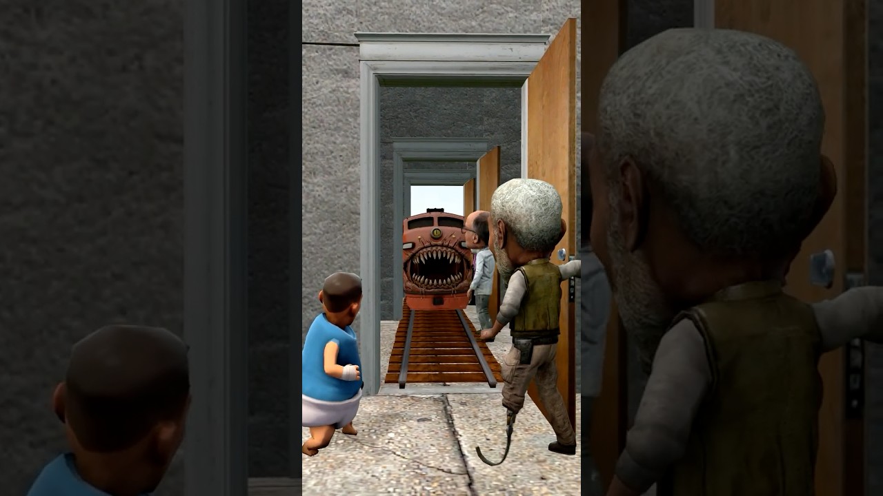 Поезд Пожиратель vs Дверь ЧЕЛЛЕНДЖ #gmod #sfm