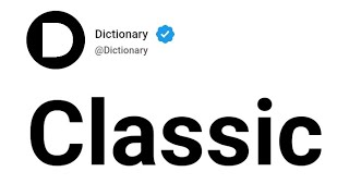 Classic Meaning In English