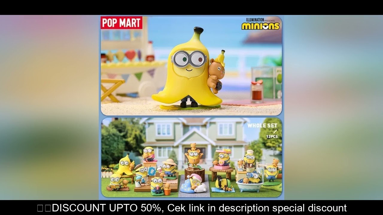 POP MART Minions: Rise of Gru Better Together Series Blind Box Mystery Box Kawaii Ornaments Figurine