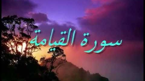 سورة القيامة  القارئ سلمان العتيبي
