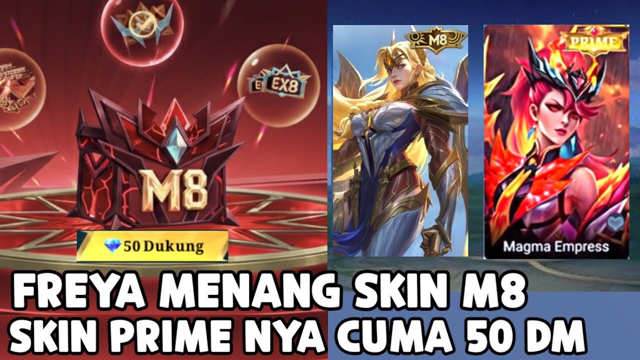 FREYA MENANG ! SKIN PRIME M8 FREYA CUMA 50 DIAMOND ? PENJELASAN EVENT M8 TAHUN 2027
