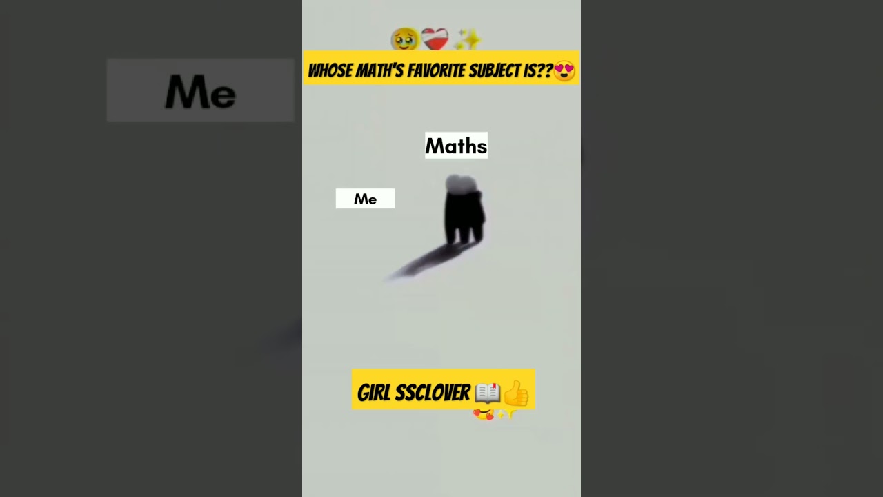 Whose maths is their favorite subject? ...😍📖