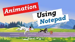 How To Create a Simple Animation Movie In Notepad Using HTML | Animation In HTML | Html Animation screenshot 4