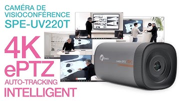 SPE UV220T de Speechi - Caméra 4K ePTZ avec auto-tracking intelligent