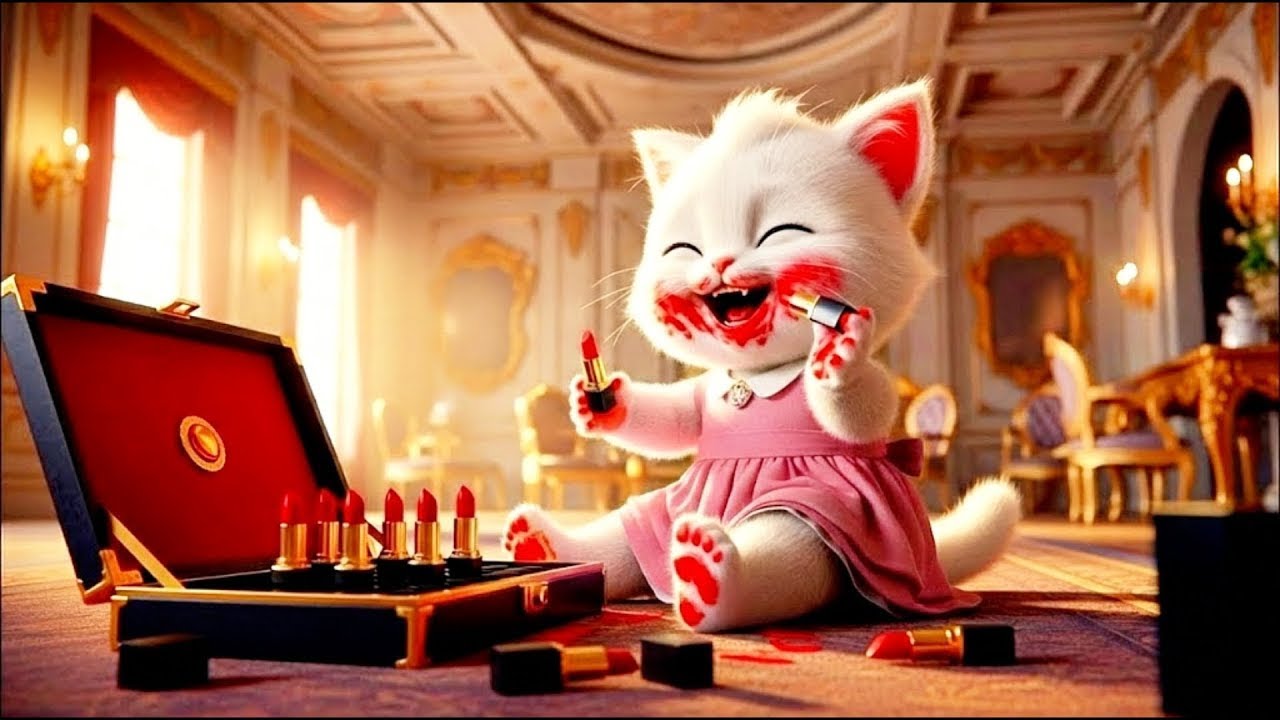 Naughty Kitten Destroys Her Mother’s Makeup And Gets Punished| Ai Cat Story