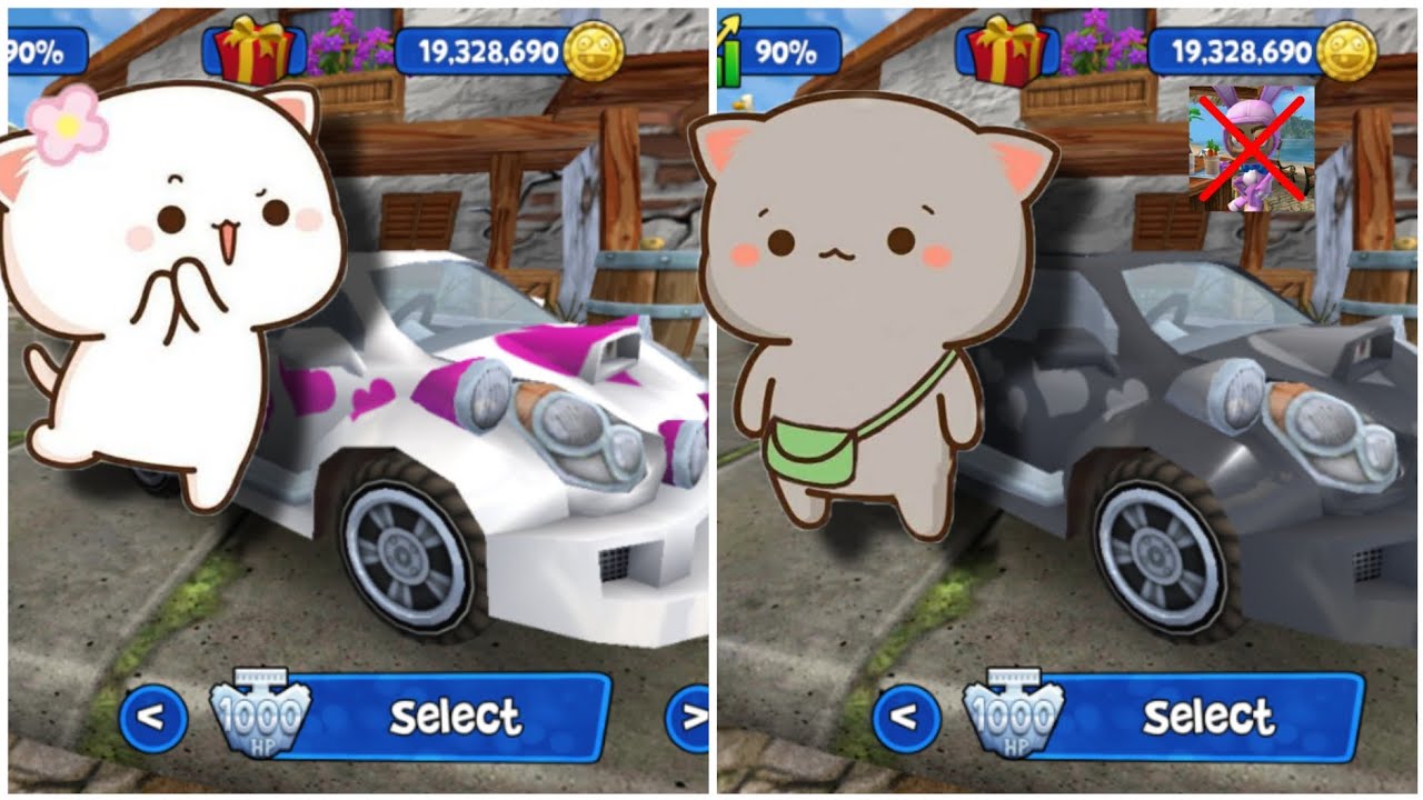 Mochi peach and goma beach buggy racing complication