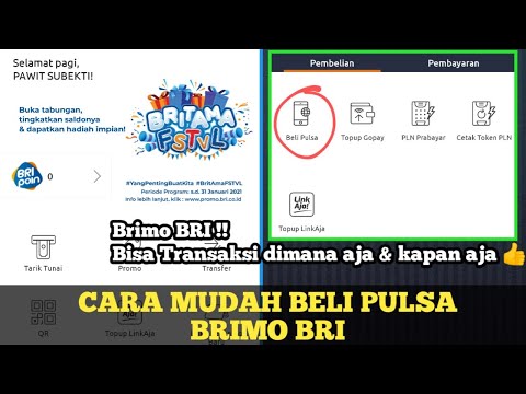 hai di video ini saya share tentang cara beli pulsa di bri mobile atau cara membeli pulsa di bri mob. 