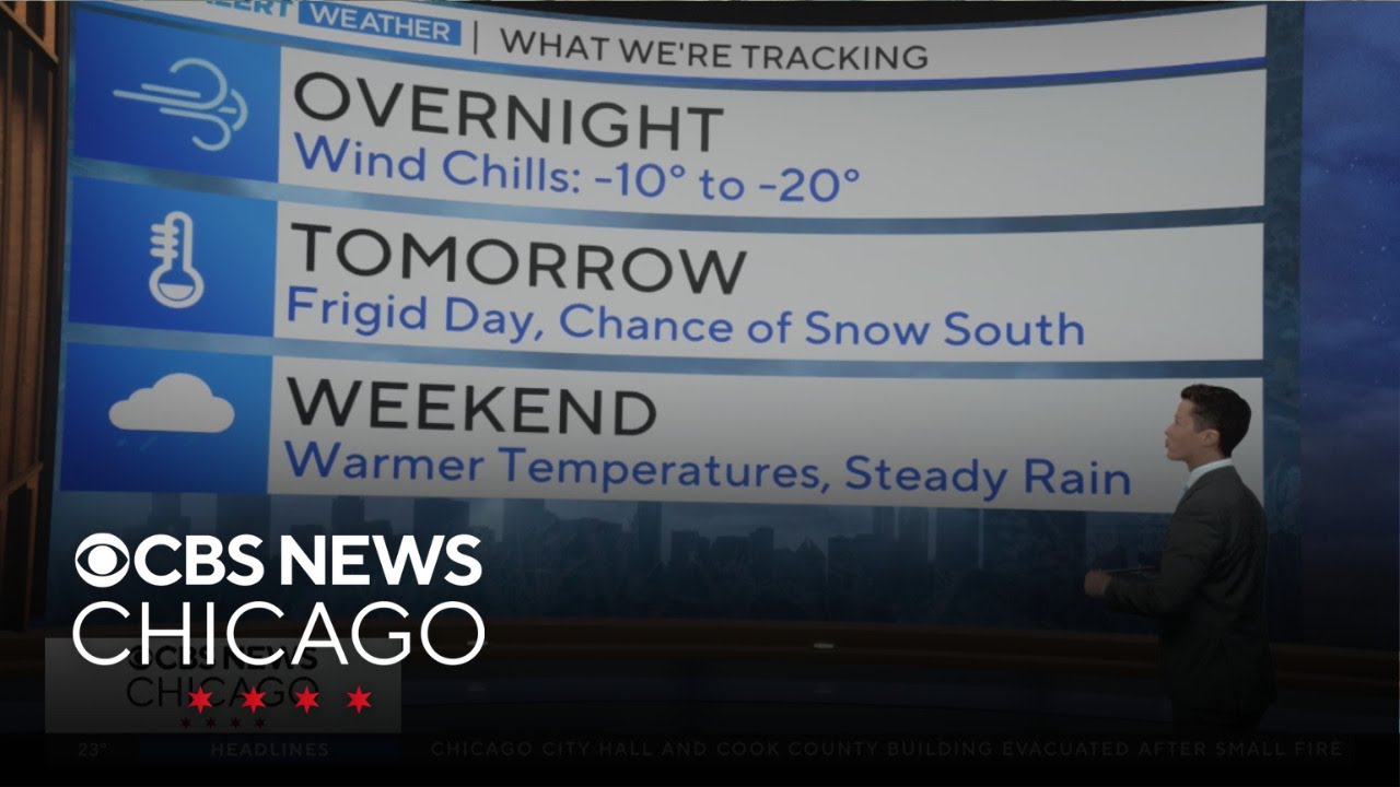 Dangerous wind chills coming overnight for Chicago - YouTube