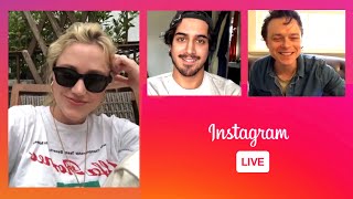 Maika Monroe - Instagram Live (featuring The Stranger cast Dane DeHaan and Avan Jogia)