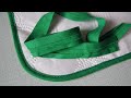 How to Stitch on Double Fold Bias Tape. How To Sew Bias Tape around  Rounded Edge