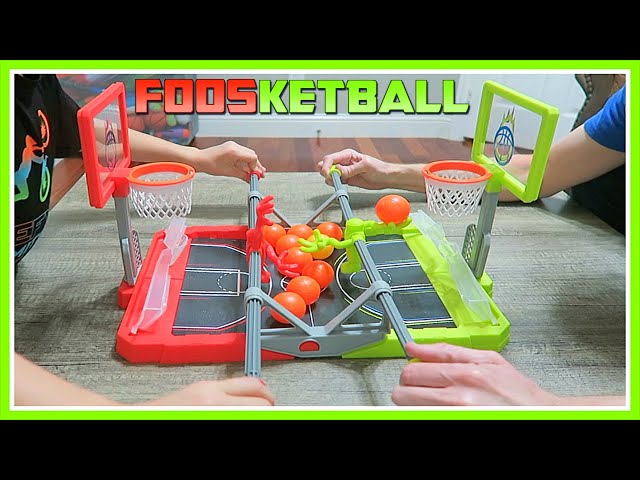 Hasbro Gaming- Foosketball Game, The Foosball Plus Basketball
