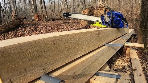 Cutting MASSIVE Beams with a Chainsaw