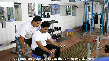 Seated Palms Down Dumbbell Wrist Curl, Tutorials by Rao