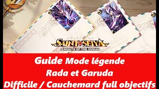 Guide PVE mode légende - Rada et Garuda - Difficile et Cauchemar full objectifs